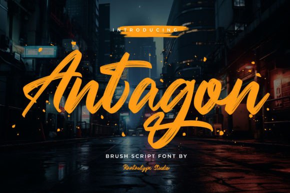 Antagon Font: Elegant Script for Handmade Brands