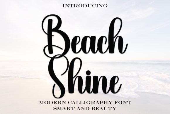 Beach Shine: A Handwritten Font for Elegant Editorial Design