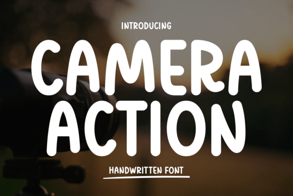 Camera Action: The Handwritten Font for Crafters