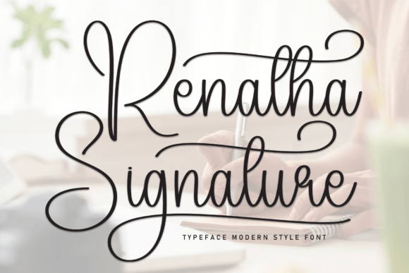 Elevate Your Brand with the Renatha Signature Typeface
