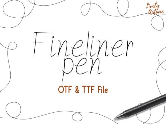 Fineliner Pen: A Sharp Handwritten Font for Editorial Design