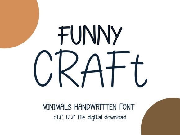 Funny Craft: A Quirky Handwritten Font for Editorial Design