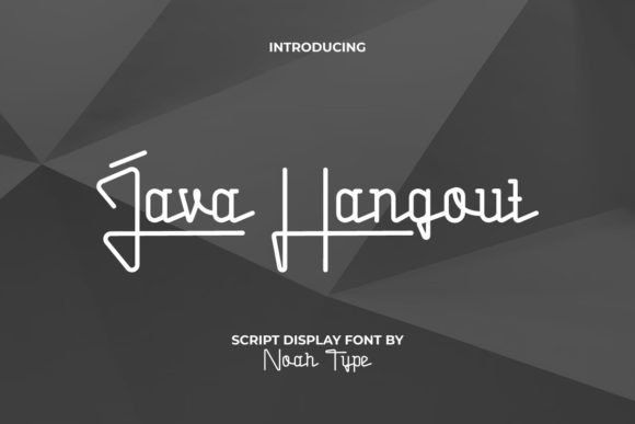 Java Hangout: A Script Font That Elevates Your Brand
