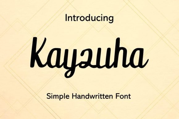 Kayzuha Font: Elevate Your Handmade Brand with Elegant Script