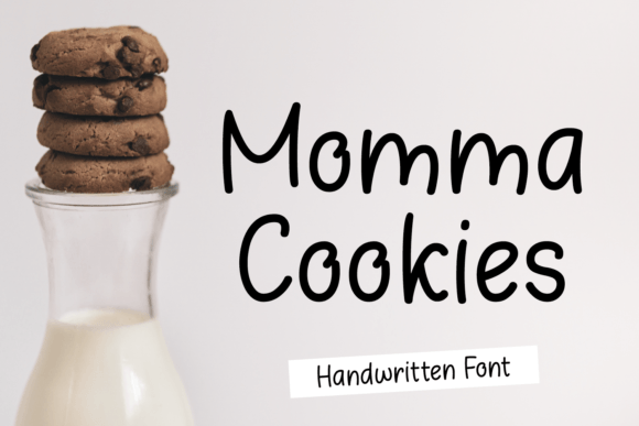 Momma Cookies: A Warm Handwritten Font for Editorial Design
