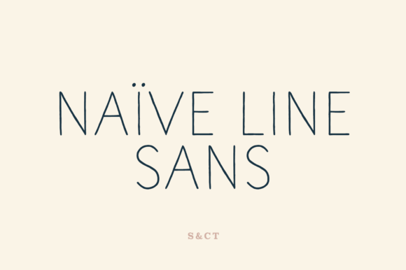Naive Line Sans: A Whimsical Typeface for Modern Branding