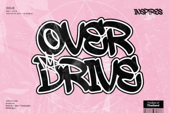 Overdrive: A Bold Display Font for Modern Editorial Design