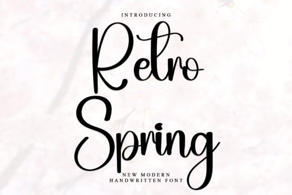 Retro Spring: A Handwritten Typeface for Modern Web Design