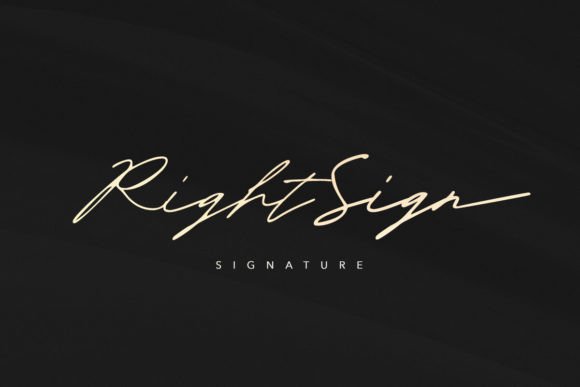 Right Sign Font Review: A Handwritten Typeface for Branding