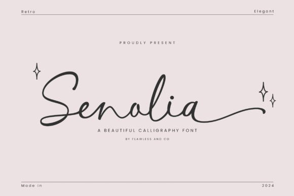 Senolia: The Elegant Script Font for Handmade Brands