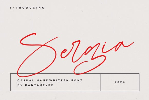 Sergia Review: A Bold Script for Modern Brand Identity