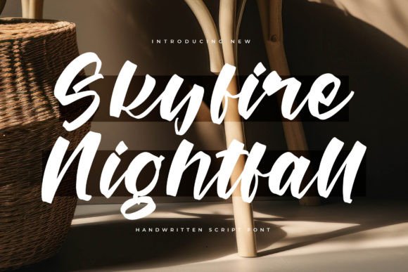 Skyfire Nightfall: A Premium Script Font for Branding